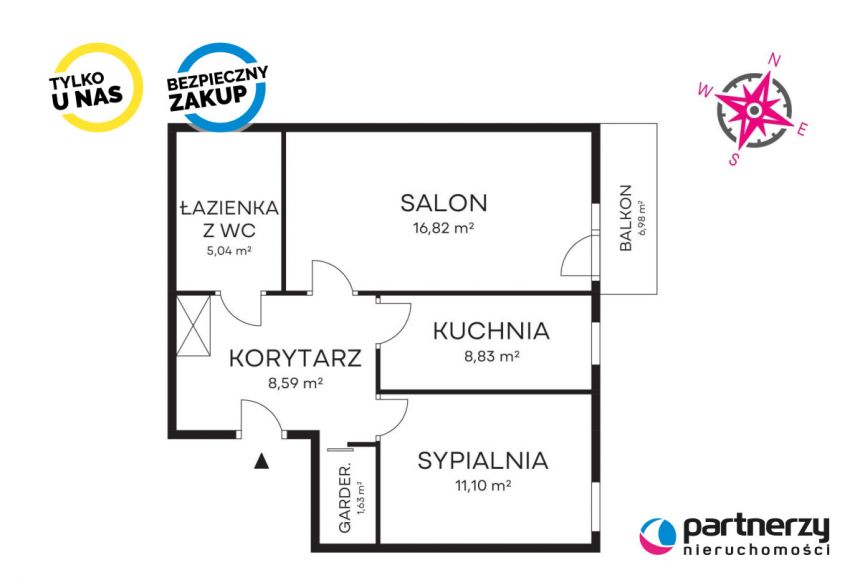 Gdańsk Piecki-Migowo, 749 000 zł, 53.6 m2, z parkingiem podziemnym miniaturka 13