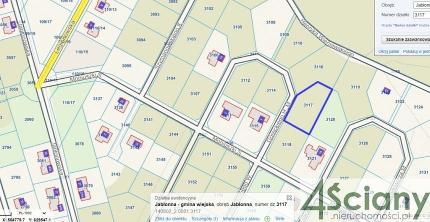 Jabłonna, 756 000 zł, 14.25 ar, prostokątna - zdjęcie 1