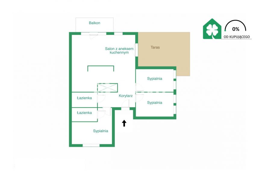 Gdańsk Piecki-Migowo, 1 280 000 zł, 91.22 m2, z balkonem miniaturka 20
