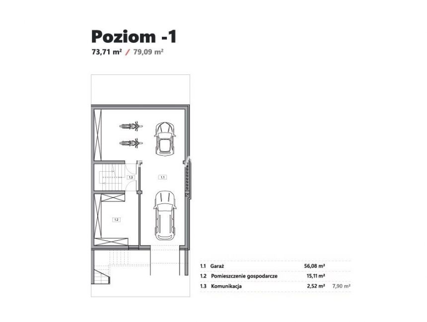 Bliźniak z garażem i ogrodem - 245,38 m2 miniaturka 20