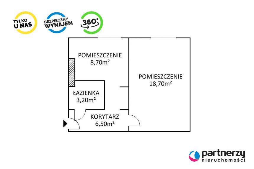 Gdańsk Wrzeszcz, 2 500 zł, 37 m2, pietro 2, 4 miniaturka 17