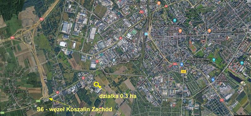 Działka przemysłowa i usługowa, 0,3 ha, Koszalin - zdjęcie 1