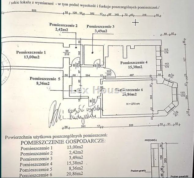 Szczecin Stare Miasto, 290 000 zł, 63.51 m2, parter, 5 miniaturka 10