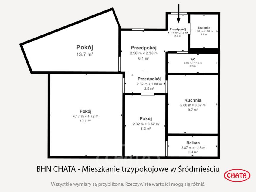 Wrocław Śródmieście, 750 000 zł, 66.7 m2, z balkonem miniaturka 3