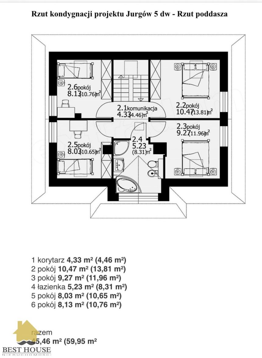 Dom z drewna księżycowego130 m2 sprzedaż Kębło miniaturka 15