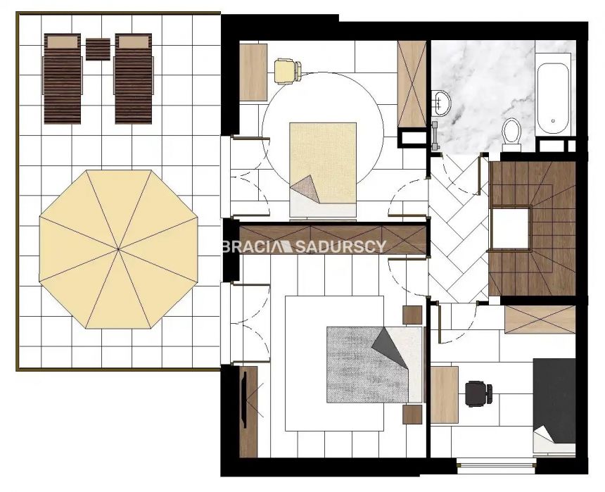 Domy Bliźniaki 131 m2w otulinie lasu Michałowice miniaturka 4