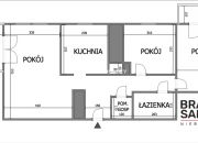 3 pok 65m2, 2 balkony Dębniki - Kliny miniaturka 22