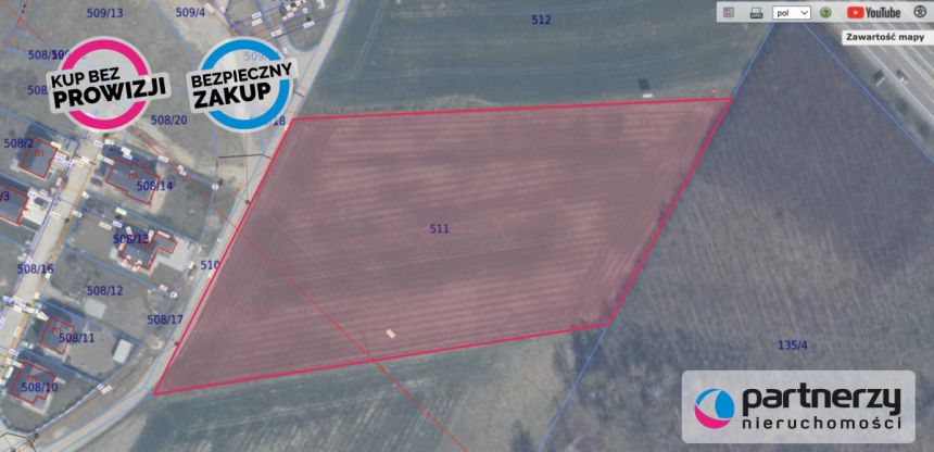 Gdańsk Matarnia, 2 949 000 zł, 1.26 ha, droga dojazdowa utwardzona miniaturka 7