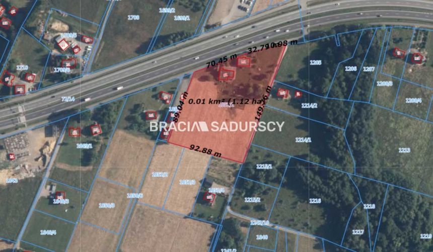 Głogoczów, 3 480 000 zł, 1.12 ha, przyłącze wodociągu miniaturka 3