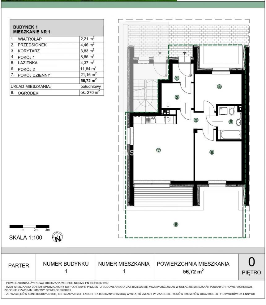 57m2, ogródek i miejsce postojowe, ul. Dożynkowa miniaturka 3