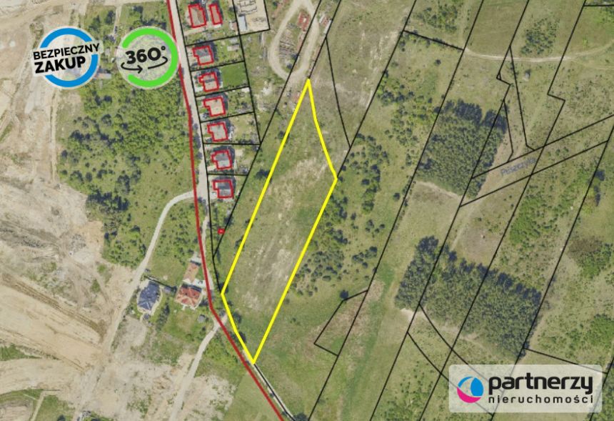 Gdynia Wielki Kack, 2 961 700 zł, 84.62 ar, droga dojazdowa utwardzona miniaturka 8