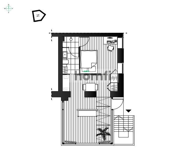 Nowoczesny, 2 pok. apartament w centrum miasta miniaturka 13