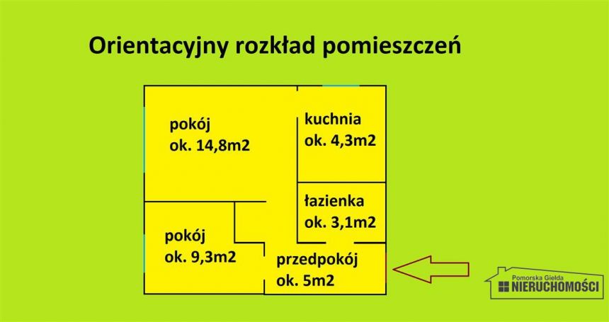 Mieszkanie 2 pokojowe na trzecim piętrze. miniaturka 7