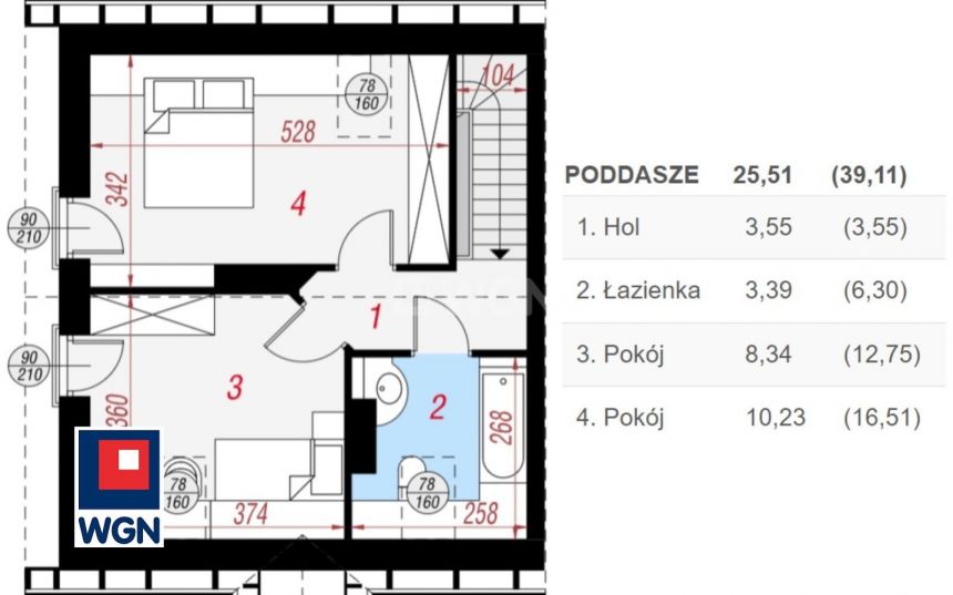 Siemianice, 462 000 zł, 67.88 m2, technologia Ytong miniaturka 12
