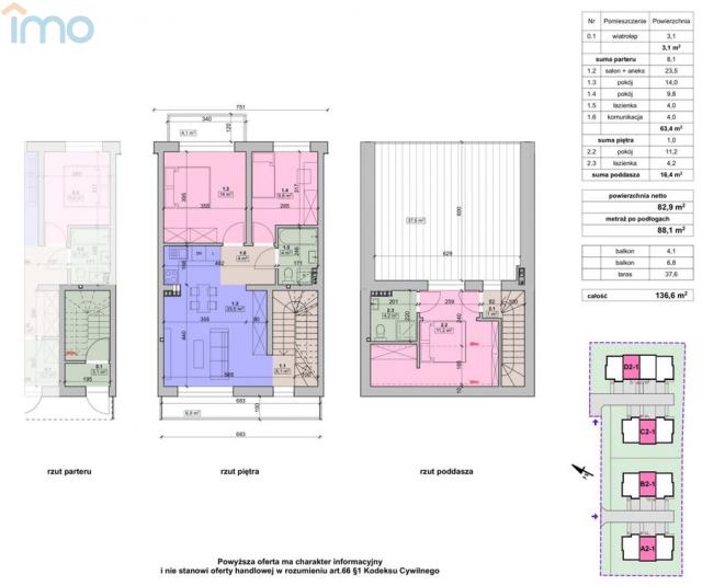 Apartament z tarasem 4 pokoje Biała miniaturka 5