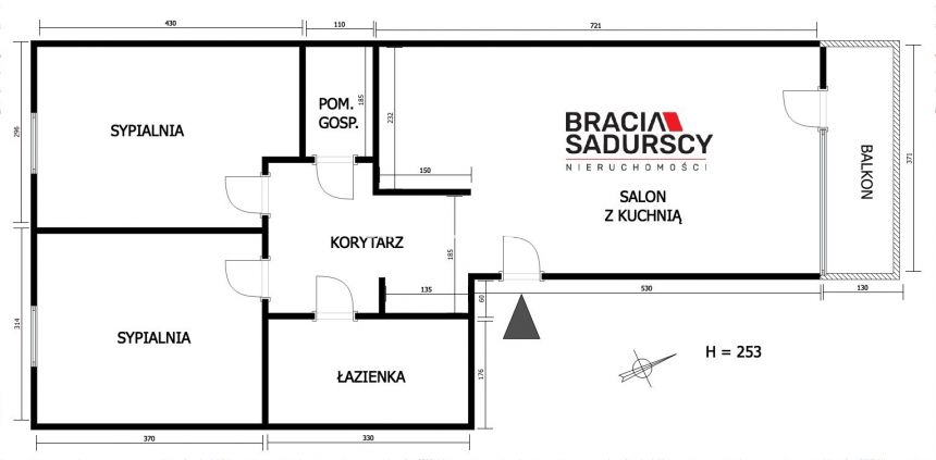 3 pokoje, miejsce parkingowe w cenie, 60m2 miniaturka 3