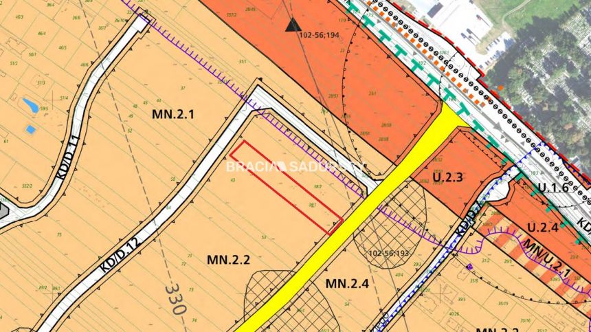 Kraków Bronowice Małe, 1 191 800 zł, 8.88 ar, woda w drodze miniaturka 6