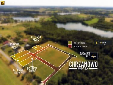 Chrzanowo, 118 000 zł, 9.82 ar, przyłącze elektryczne