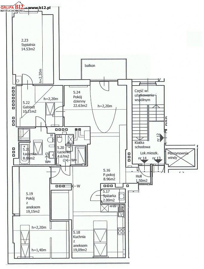 Kraków Salwator, 1 850 000 zł, 130 m2, 4 pokojowe miniaturka 2