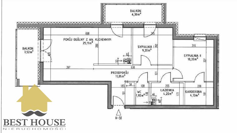 Lublin Felin, 635 000 zł, 66 m2, umeblowane miniaturka 11