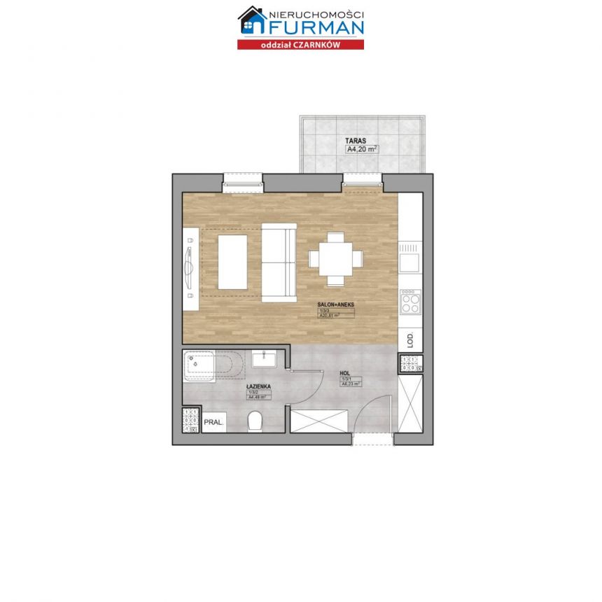 Trzcianka, 239 000 zł, 31.52 m2, bez prowizji miniaturka 2