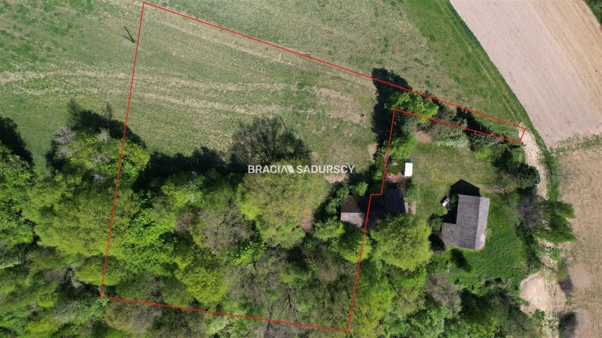 Działka rolna z drewnianym domem Nowa Wieś miniaturka 3