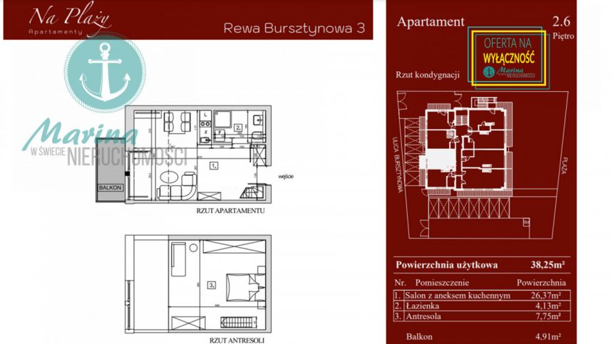 Rewa, 770 000 zł, 54 m2, z balkonem miniaturka 8