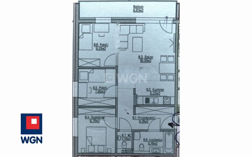 Cieszyn Osiedle Banotówka, 787 000 zł, 68.5 m2, M2 miniaturka 8