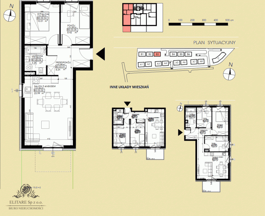 Mieszkanie 3 pok. 55m2, 3-str., Lipa Piotrowska, oddanie IV kw. 2024, 0%prowizji miniaturka 4