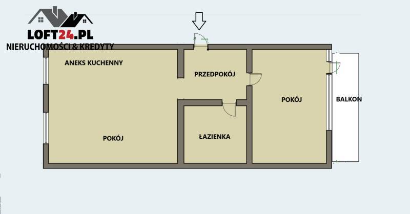 Lubin Stary Lubin, 375 000 zł, 52.1 m2, pietro 4/4 miniaturka 5