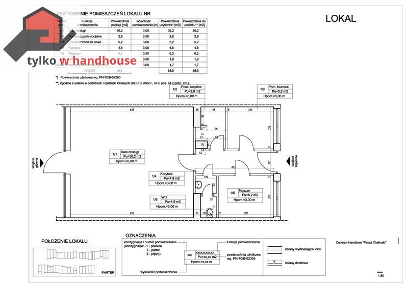 HANDEL i USŁUGI - LOKAL 60 m2 Gdańsk - Chełm miniaturka 1
