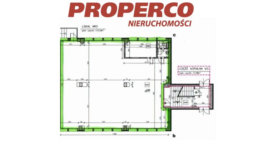 Lokal frontowy 173 m2, centrum, ul. Zagnańska miniaturka 8