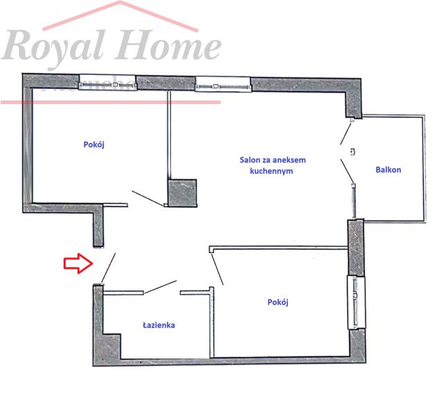 Przestronne, b. ładne 3 pok z balkonem Krzyki. miniaturka 14