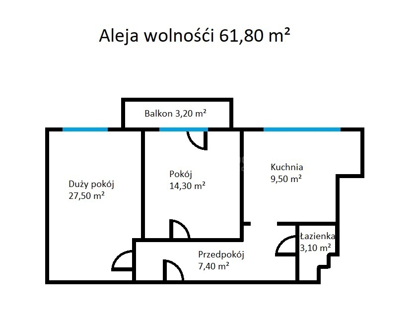 Dwupokojowe przestronne mieszkanie w Śródmieściu. miniaturka 5