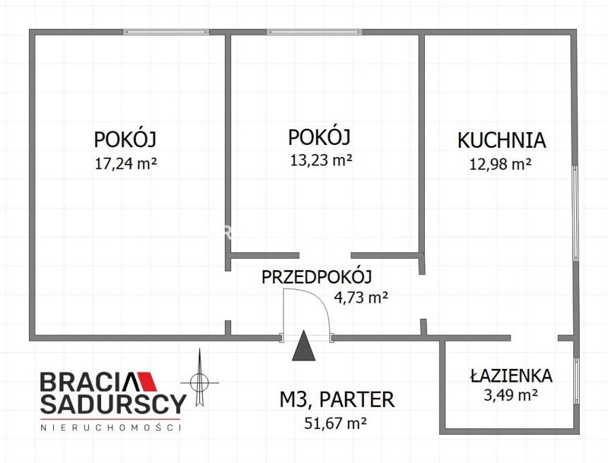 Chrzanów Stella, 341 185 zł, 52.49 m2, jasna kuchnia z oknem miniaturka 31