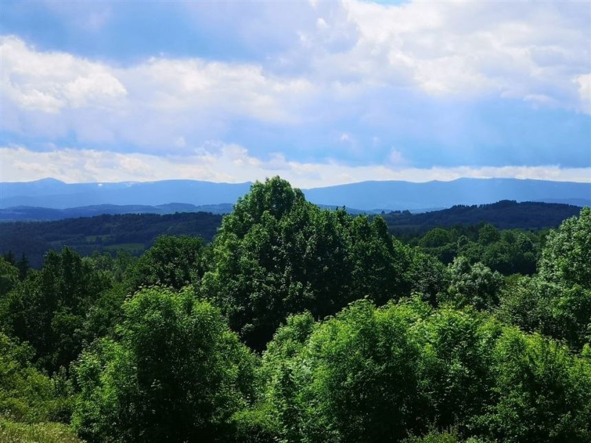 Działka budowlana w Radomicach z widokiem miniaturka 2