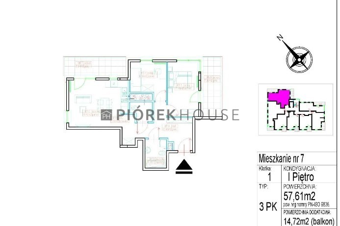 3-pokojowe mieszkanie na Rembertowie - zdjęcie 1