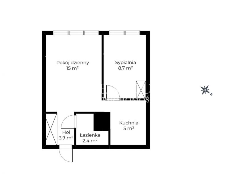 Gdańsk Przymorze, 2 499 zł, 35 m2, 2 pokojowe miniaturka 12