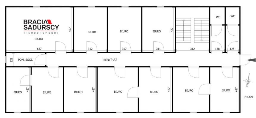 Lokal biurowy, klima, parking - Bronowice miniaturka 3