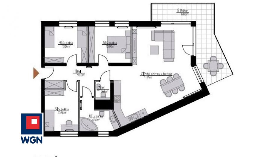 Piotrków Trybunalski, 875 000 zł, 91 m2, z garażem miniaturka 7