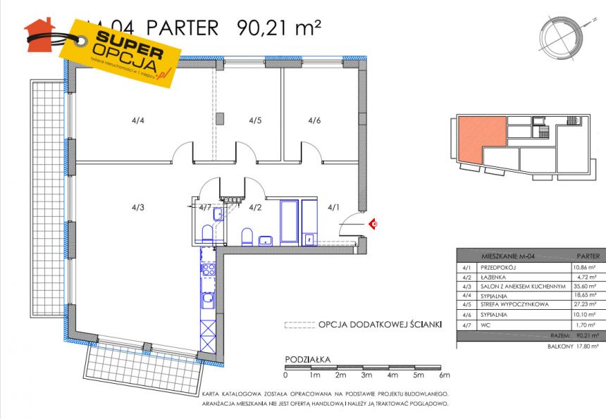 Kraków Ruczaj, 1 272 000 zł, 90.23 m2, M4 miniaturka 3