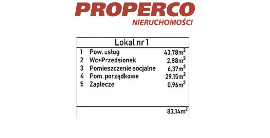 Nowy lokal 83m2 usługi handel biuro Plaza Tower miniaturka 3