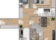 Warszawa Nowe Bródno, 770 000 zł, 57.5 m2, oddzielna kuchnia miniaturka 11