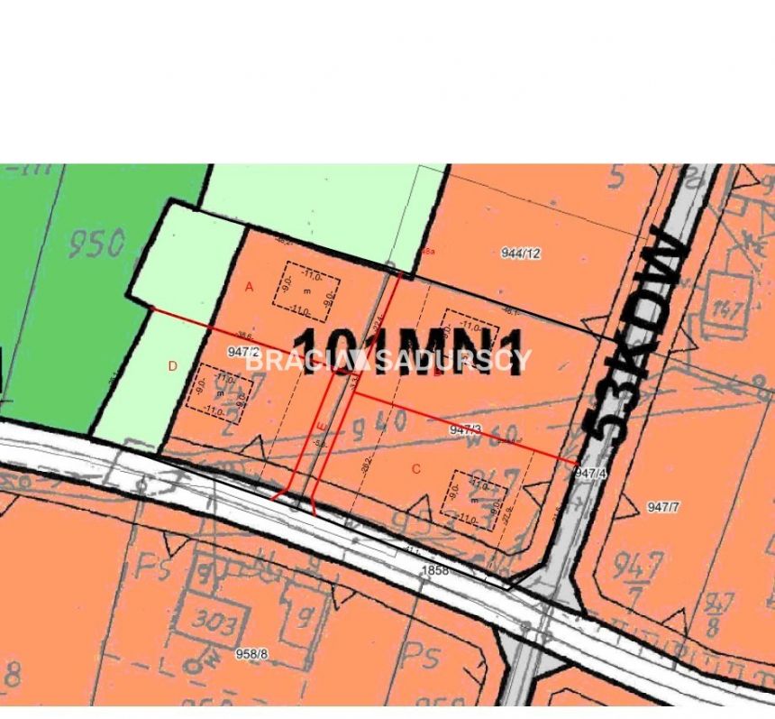 4 działek budowlanych od 11ar do 12,5ar miniaturka 3