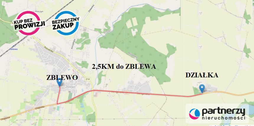 Zblewo, 4 500 000 zł, 6.38 ha, droga dojazdowa asfaltowa miniaturka 9