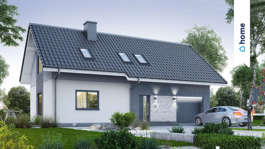 Dom wolnostojący 140m2 z garażem w bryle budynku miniaturka 4