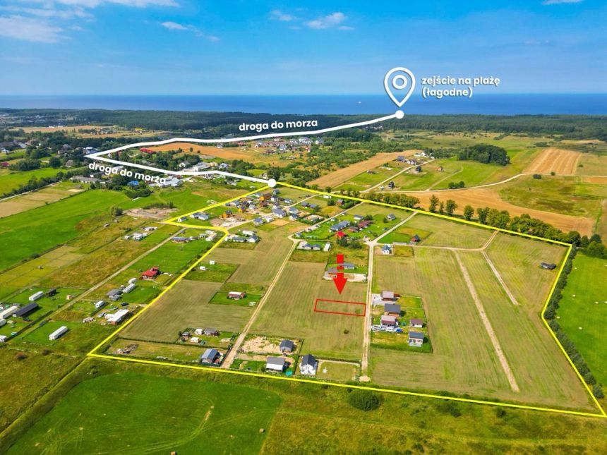 Rusinowo, 93 500 zł, 5 ar, budowlana - zdjęcie 1