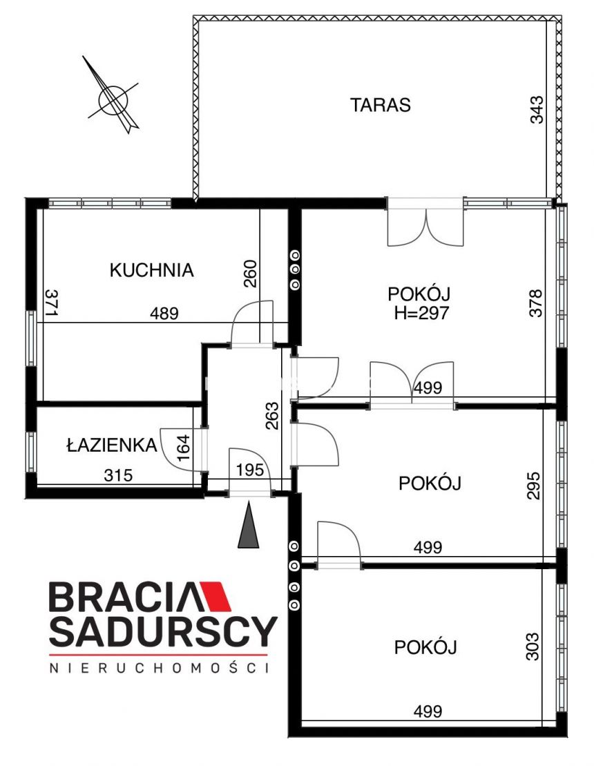 Grzegorzki 75m2 + garaż + ogródek + 38m2 piwnica miniaturka 3