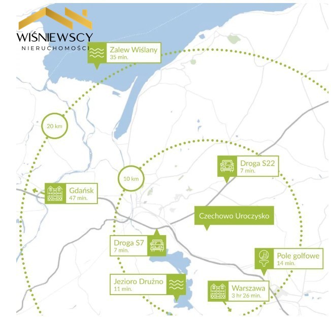 Działka budowlana, 1265 m2, Czechowo, Wysoczyzna miniaturka 3