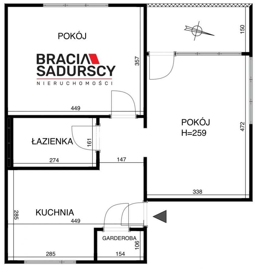 Kraków ul. Lasówka 2 pokoje z klimatem i balkonem miniaturka 22
